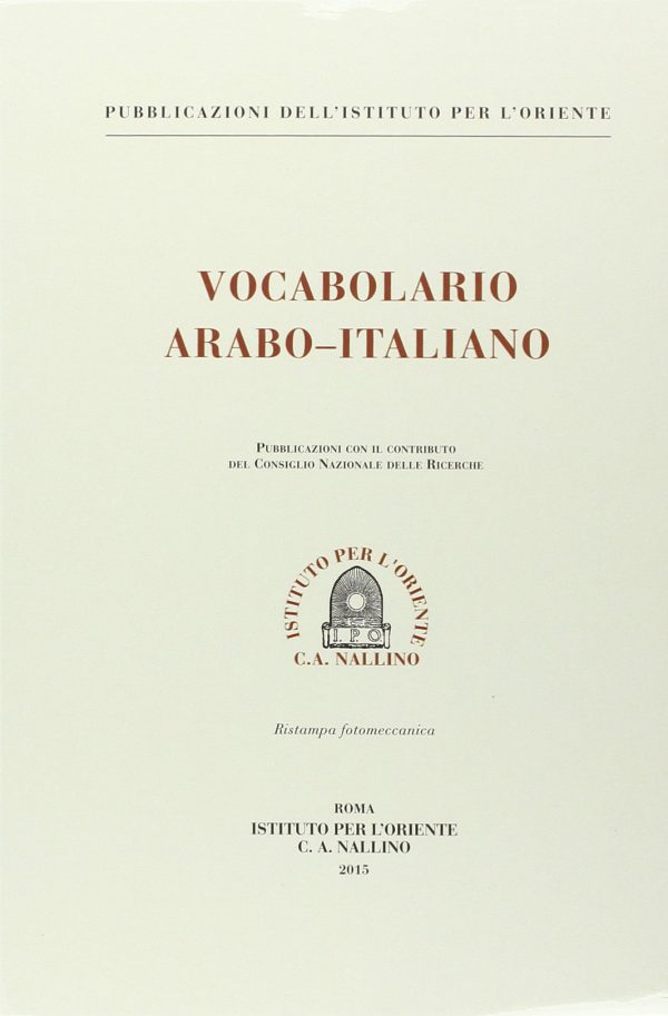 vocabolario arabo italiano traini