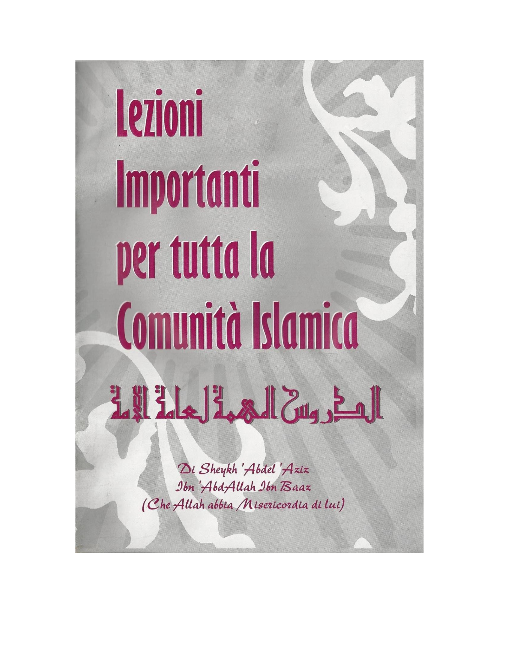 lezioni importanti per la comunità