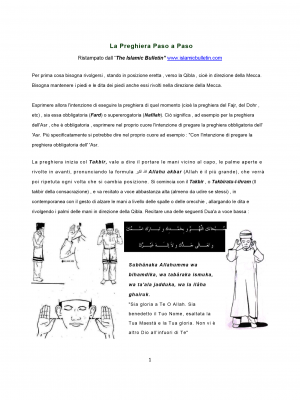 Preghiera per i musulmani passo passo