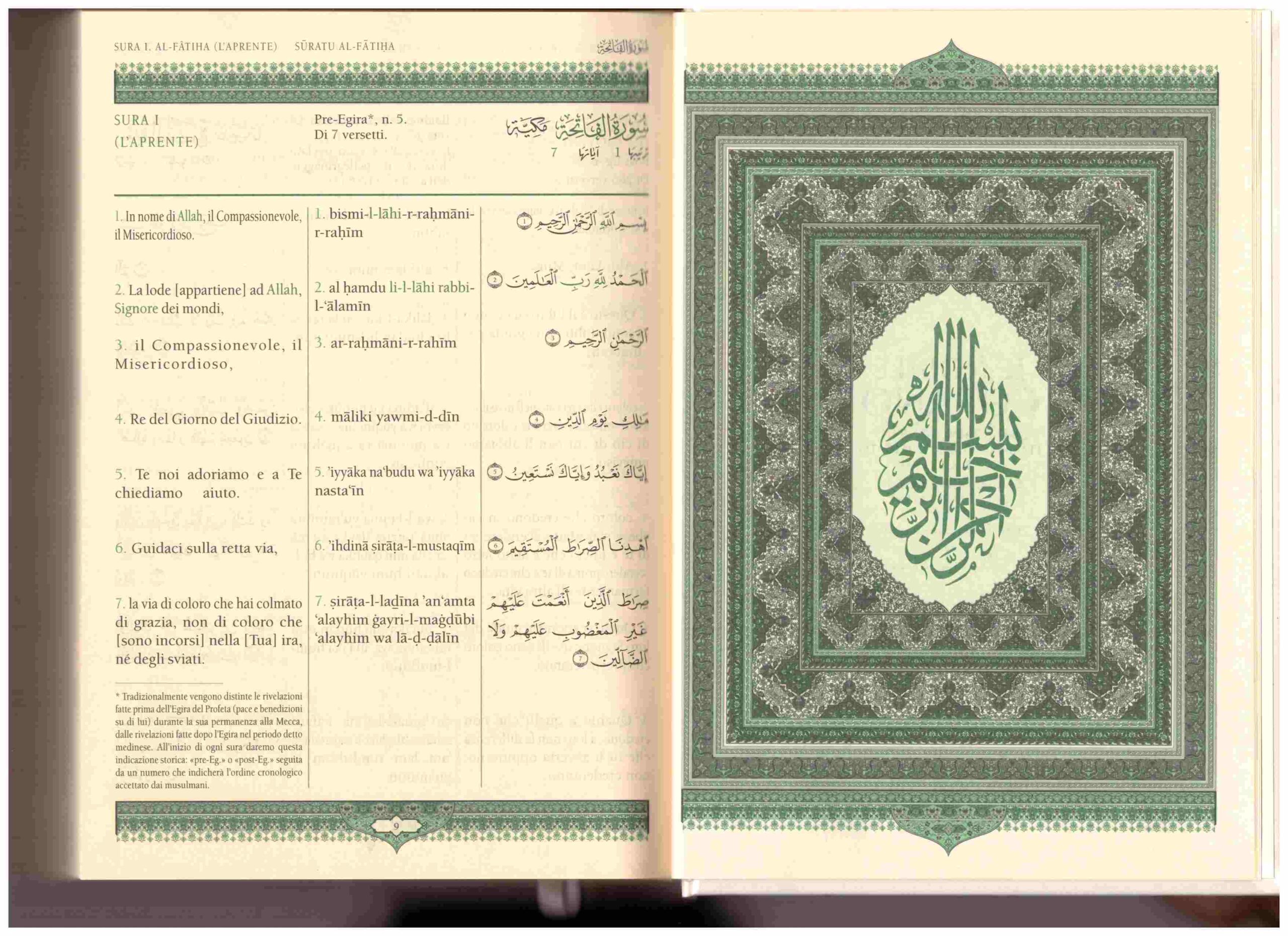 Il Nobile Corano – italiano, arabo e traslitterazione – grande formato  (15×20,5 cm)